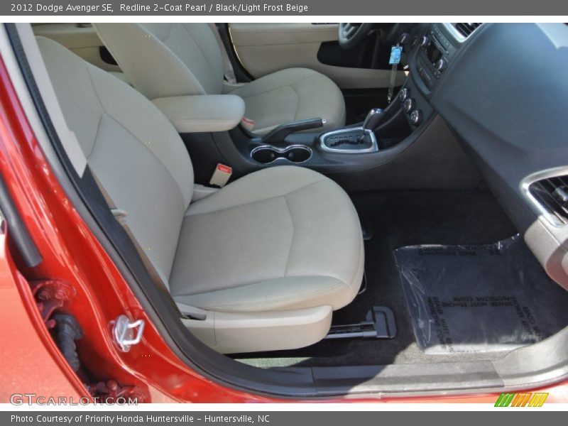 Redline 2-Coat Pearl / Black/Light Frost Beige 2012 Dodge Avenger SE