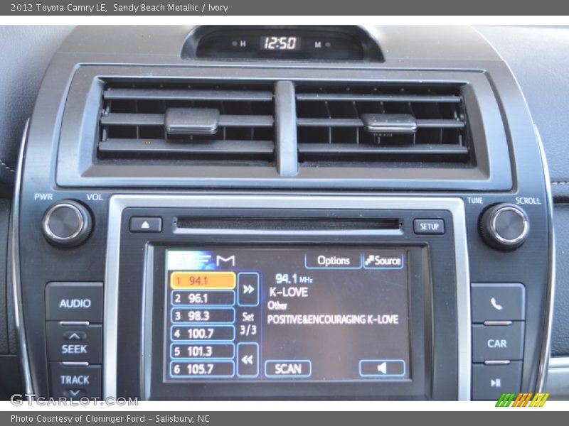 Sandy Beach Metallic / Ivory 2012 Toyota Camry LE