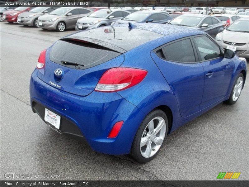 Marathon Blue / Black 2013 Hyundai Veloster