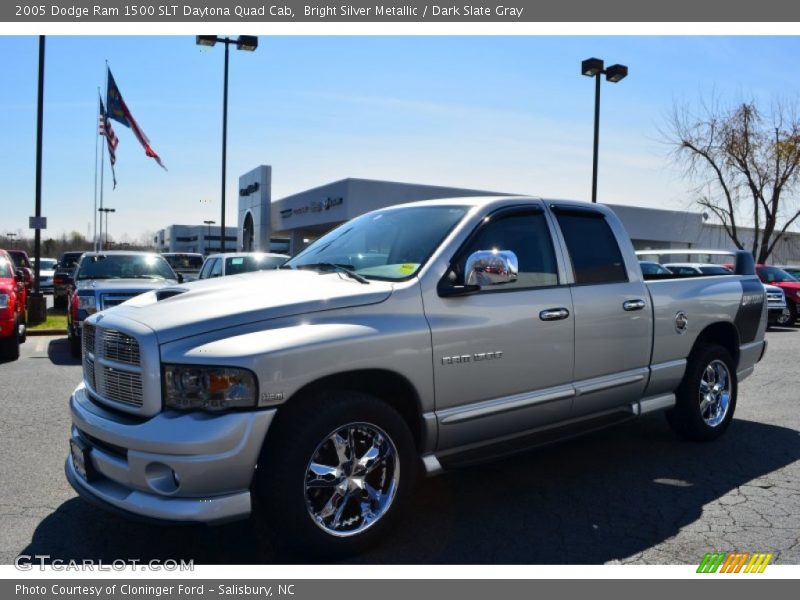 Bright Silver Metallic / Dark Slate Gray 2005 Dodge Ram 1500 SLT Daytona Quad Cab