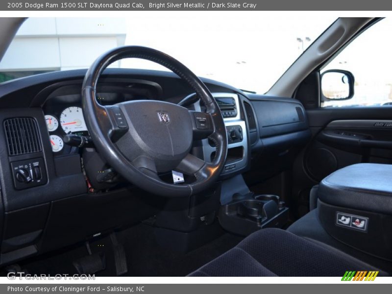 Bright Silver Metallic / Dark Slate Gray 2005 Dodge Ram 1500 SLT Daytona Quad Cab