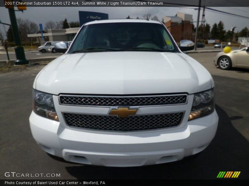 Summit White / Light Titanium/Dark Titanium 2007 Chevrolet Suburban 1500 LTZ 4x4