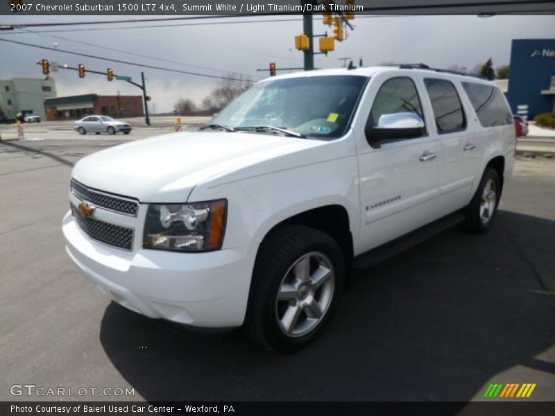 Summit White / Light Titanium/Dark Titanium 2007 Chevrolet Suburban 1500 LTZ 4x4
