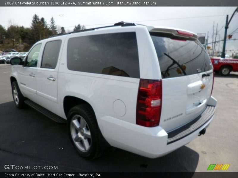 Summit White / Light Titanium/Dark Titanium 2007 Chevrolet Suburban 1500 LTZ 4x4