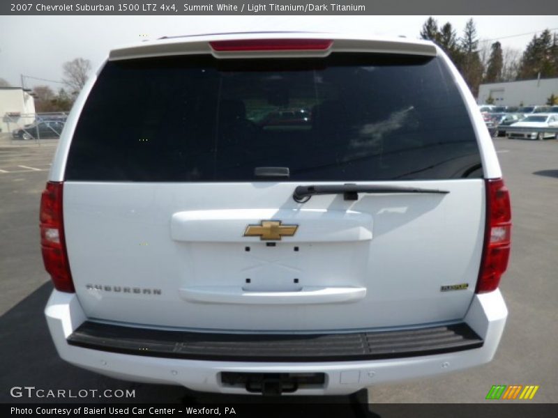 Summit White / Light Titanium/Dark Titanium 2007 Chevrolet Suburban 1500 LTZ 4x4