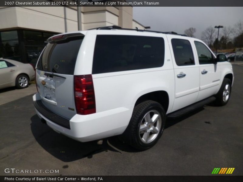 Summit White / Light Titanium/Dark Titanium 2007 Chevrolet Suburban 1500 LTZ 4x4