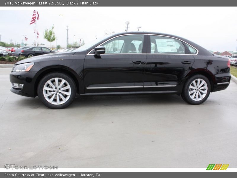 Black / Titan Black 2013 Volkswagen Passat 2.5L SEL