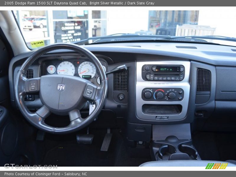 Bright Silver Metallic / Dark Slate Gray 2005 Dodge Ram 1500 SLT Daytona Quad Cab