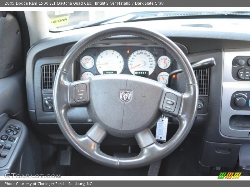 Bright Silver Metallic / Dark Slate Gray 2005 Dodge Ram 1500 SLT Daytona Quad Cab
