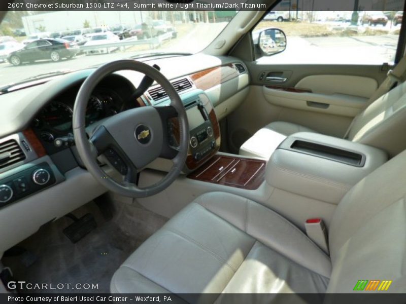 Summit White / Light Titanium/Dark Titanium 2007 Chevrolet Suburban 1500 LTZ 4x4