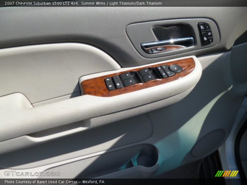 Summit White / Light Titanium/Dark Titanium 2007 Chevrolet Suburban 1500 LTZ 4x4
