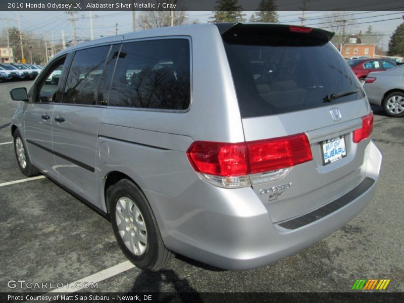 Alabaster Silver Metallic / Gray 2010 Honda Odyssey LX