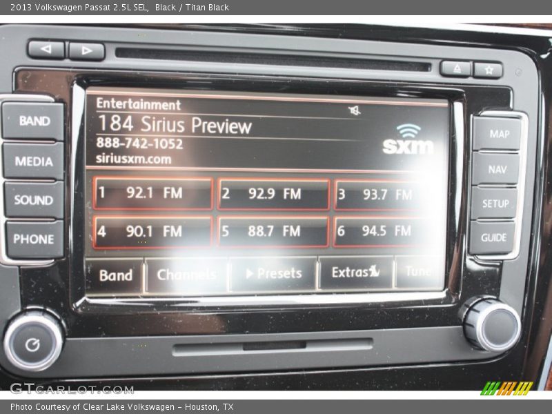 Black / Titan Black 2013 Volkswagen Passat 2.5L SEL