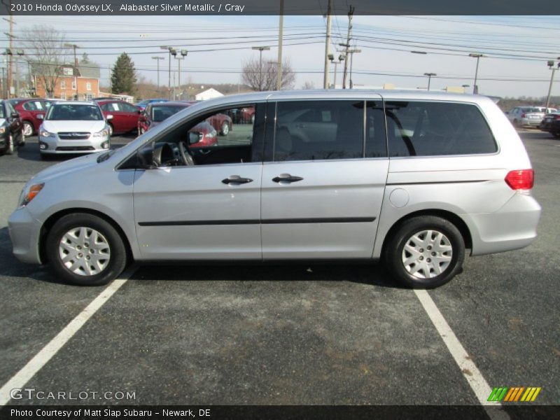 Alabaster Silver Metallic / Gray 2010 Honda Odyssey LX