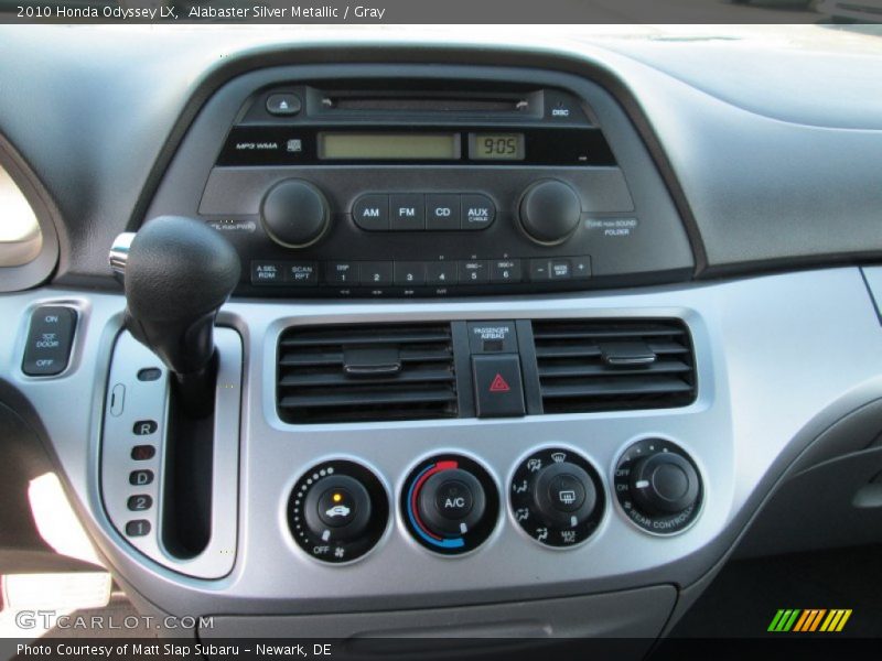 Alabaster Silver Metallic / Gray 2010 Honda Odyssey LX