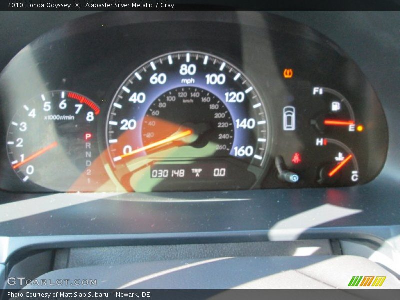 Alabaster Silver Metallic / Gray 2010 Honda Odyssey LX