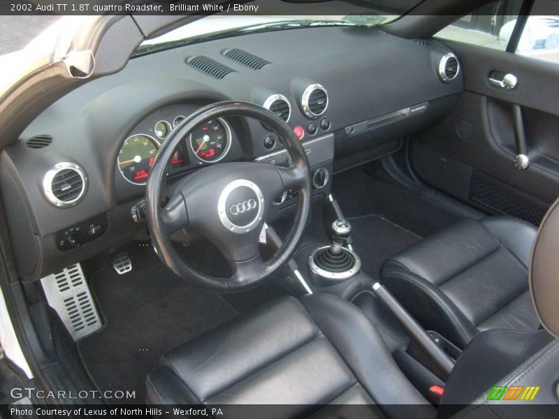 Brilliant White / Ebony 2002 Audi TT 1.8T quattro Roadster