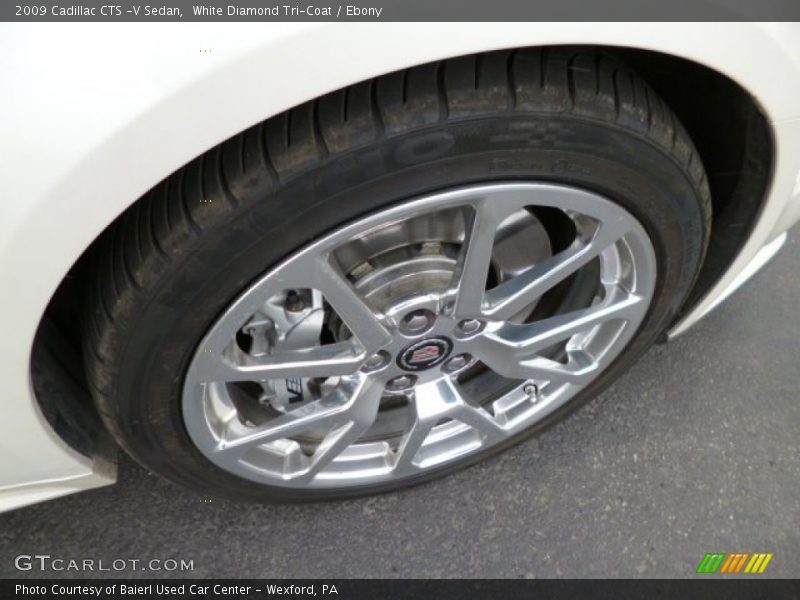 White Diamond Tri-Coat / Ebony 2009 Cadillac CTS -V Sedan