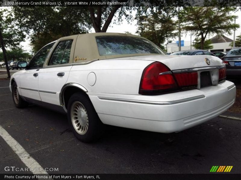 Vibrant White / Medium Parchment 2002 Mercury Grand Marquis LS