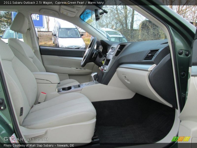 Cypress Green Pearl / Warm Ivory 2011 Subaru Outback 2.5i Wagon