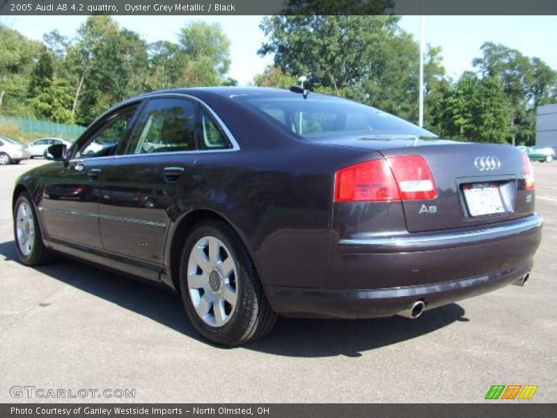 Oyster Grey Metallic / Black 2005 Audi A8 4.2 quattro
