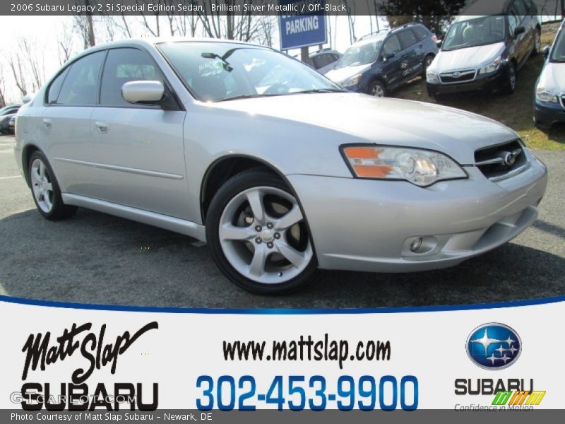 Brilliant Silver Metallic / Off-Black 2006 Subaru Legacy 2.5i Special Edition Sedan