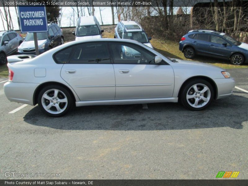 Brilliant Silver Metallic / Off-Black 2006 Subaru Legacy 2.5i Special Edition Sedan