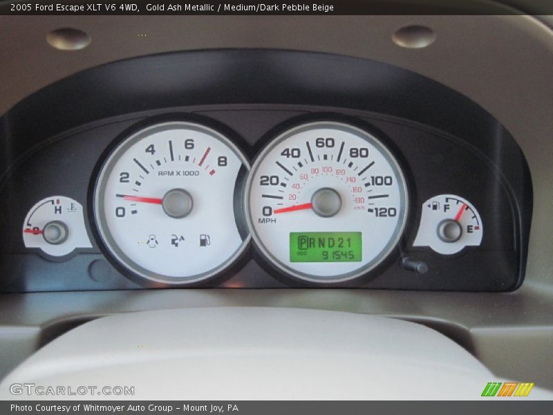 Gold Ash Metallic / Medium/Dark Pebble Beige 2005 Ford Escape XLT V6 4WD