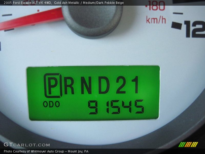 Gold Ash Metallic / Medium/Dark Pebble Beige 2005 Ford Escape XLT V6 4WD
