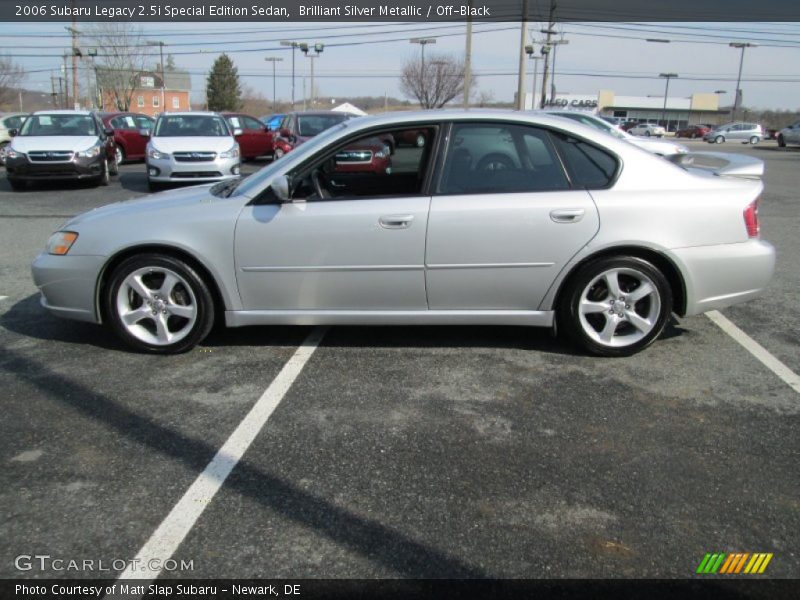 Brilliant Silver Metallic / Off-Black 2006 Subaru Legacy 2.5i Special Edition Sedan