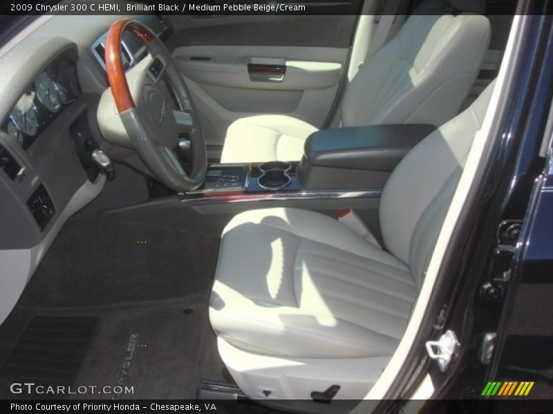 Brilliant Black / Medium Pebble Beige/Cream 2009 Chrysler 300 C HEMI