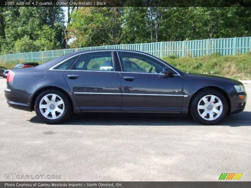 Oyster Grey Metallic / Black 2005 Audi A8 4.2 quattro
