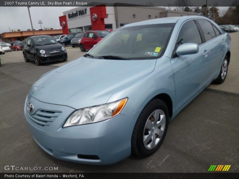 Sky Blue Pearl / Bisque 2007 Toyota Camry LE