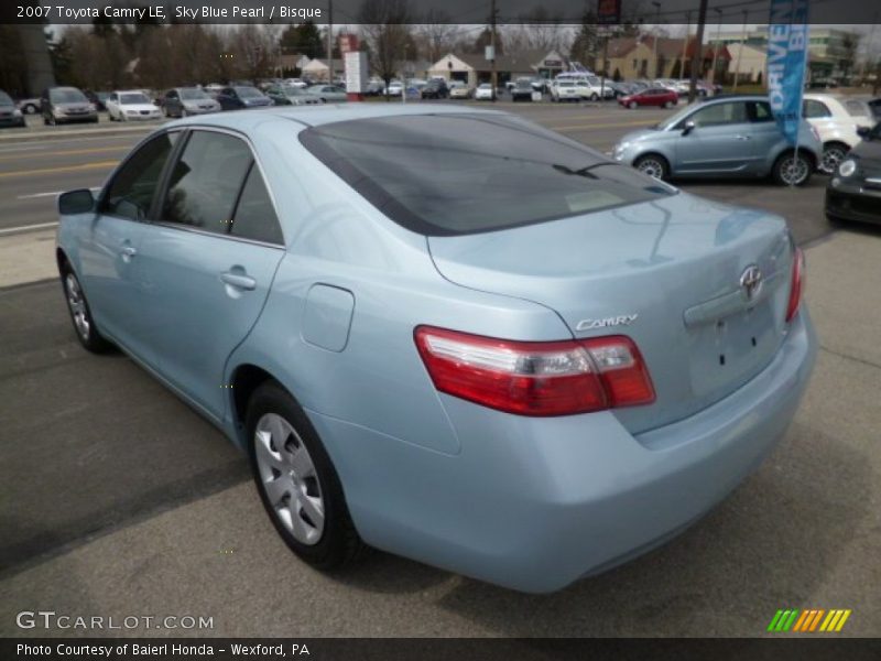 Sky Blue Pearl / Bisque 2007 Toyota Camry LE