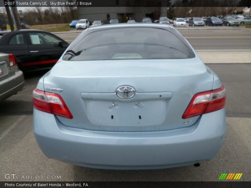 Sky Blue Pearl / Bisque 2007 Toyota Camry LE