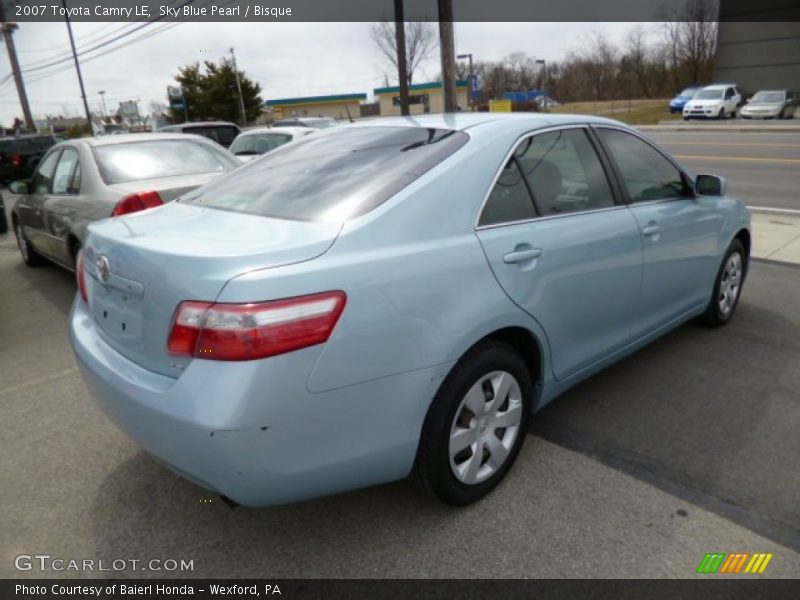 Sky Blue Pearl / Bisque 2007 Toyota Camry LE