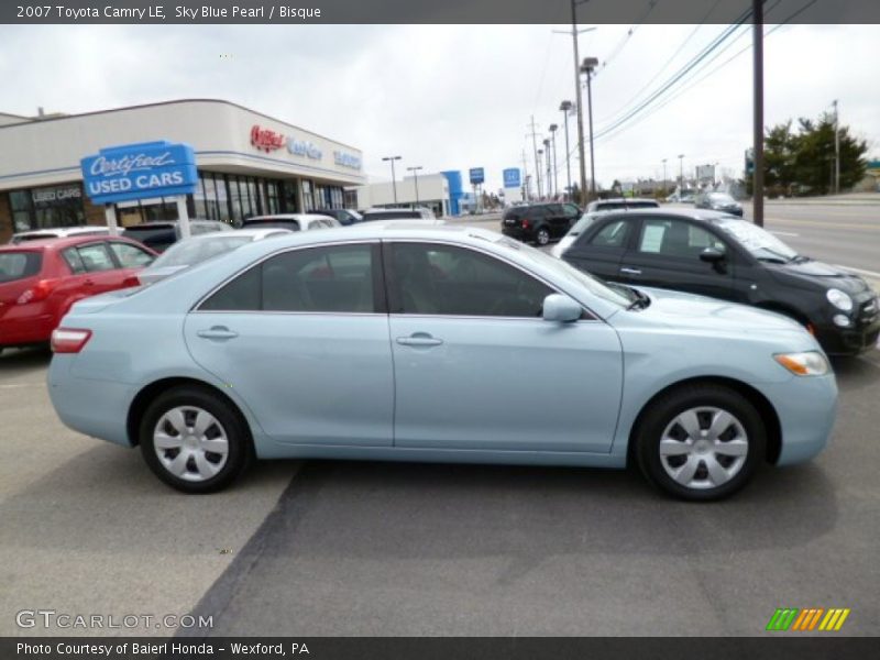 Sky Blue Pearl / Bisque 2007 Toyota Camry LE