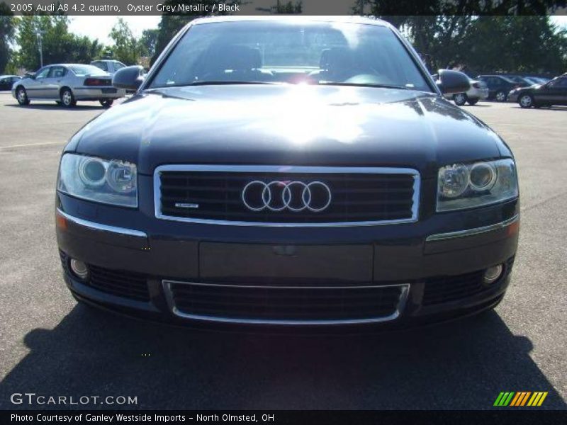 Oyster Grey Metallic / Black 2005 Audi A8 4.2 quattro