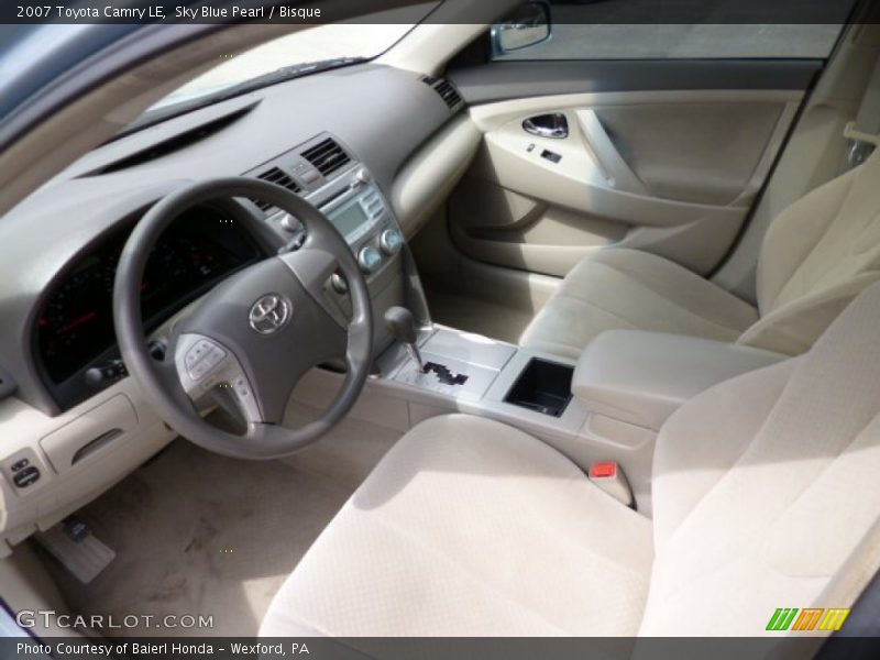 Sky Blue Pearl / Bisque 2007 Toyota Camry LE