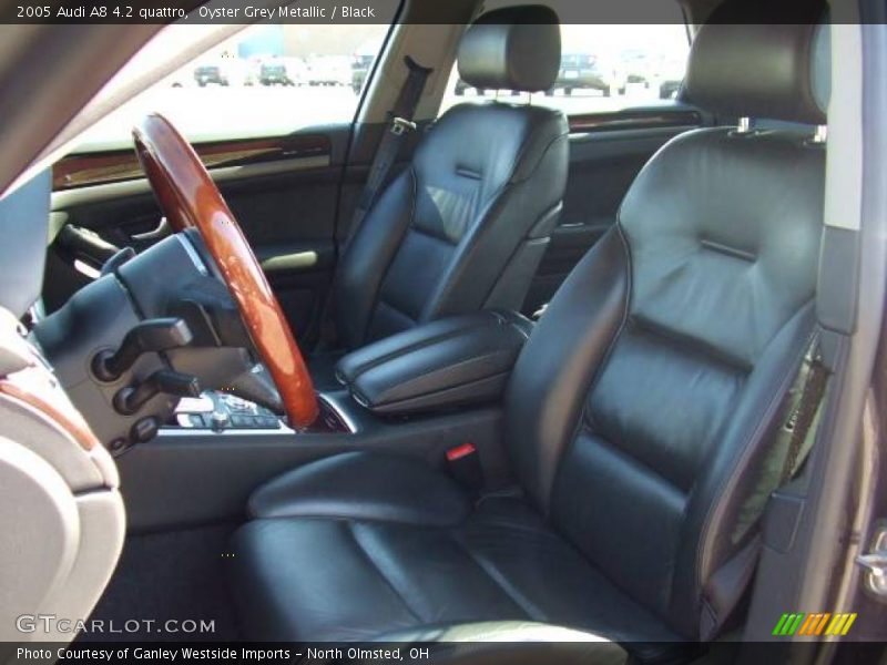 Oyster Grey Metallic / Black 2005 Audi A8 4.2 quattro