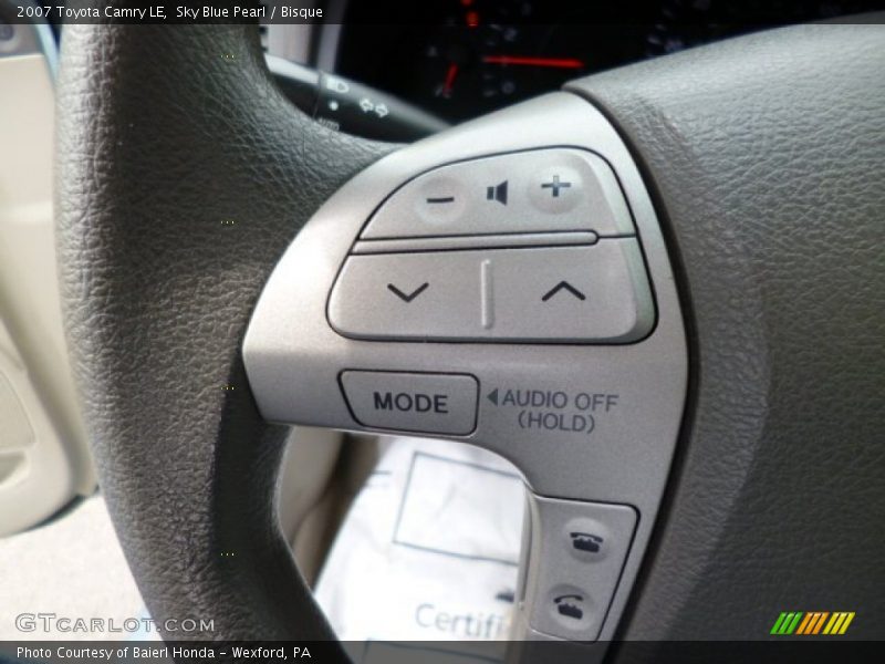 Sky Blue Pearl / Bisque 2007 Toyota Camry LE