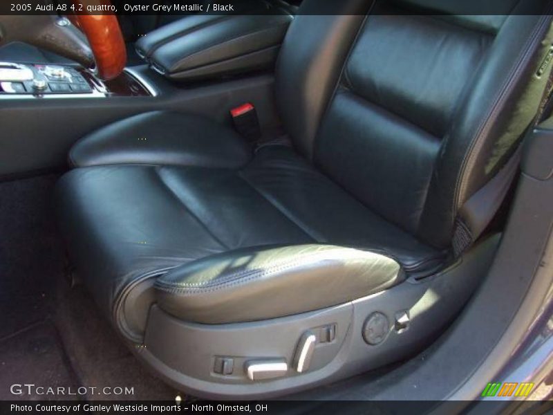 Oyster Grey Metallic / Black 2005 Audi A8 4.2 quattro