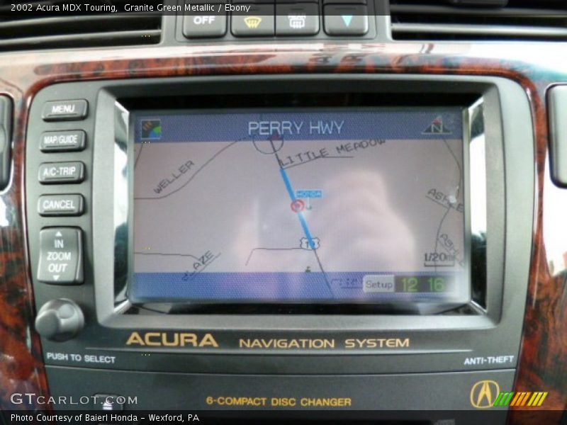Granite Green Metallic / Ebony 2002 Acura MDX Touring