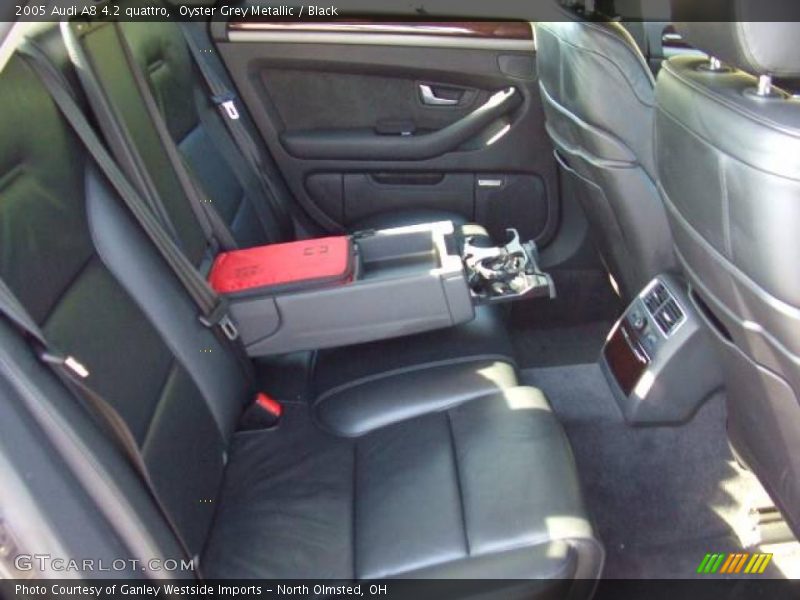 Oyster Grey Metallic / Black 2005 Audi A8 4.2 quattro