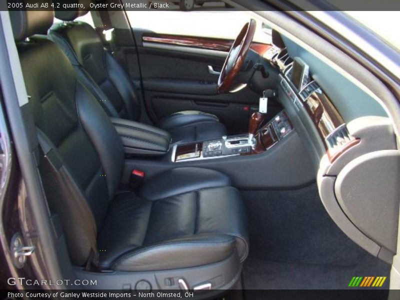 Oyster Grey Metallic / Black 2005 Audi A8 4.2 quattro