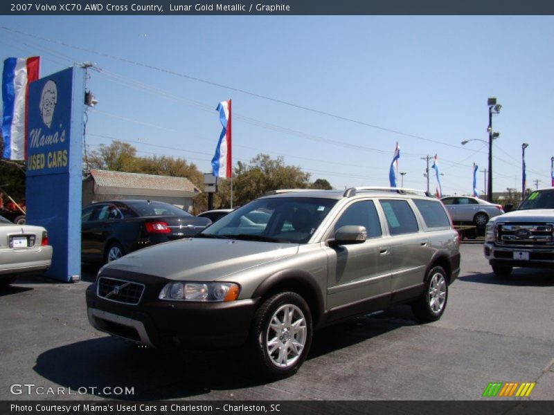Lunar Gold Metallic / Graphite 2007 Volvo XC70 AWD Cross Country