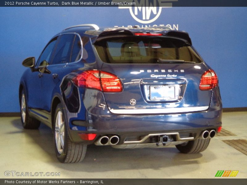 Dark Blue Metallic / Umber Brown/Cream 2012 Porsche Cayenne Turbo