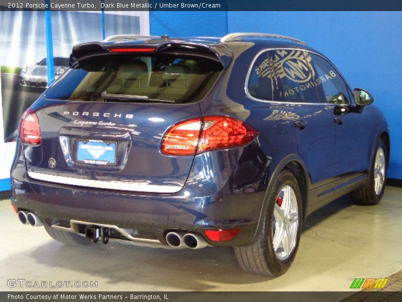 Dark Blue Metallic / Umber Brown/Cream 2012 Porsche Cayenne Turbo