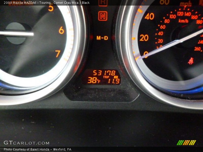 Comet Gray Mica / Black 2009 Mazda MAZDA6 i Touring