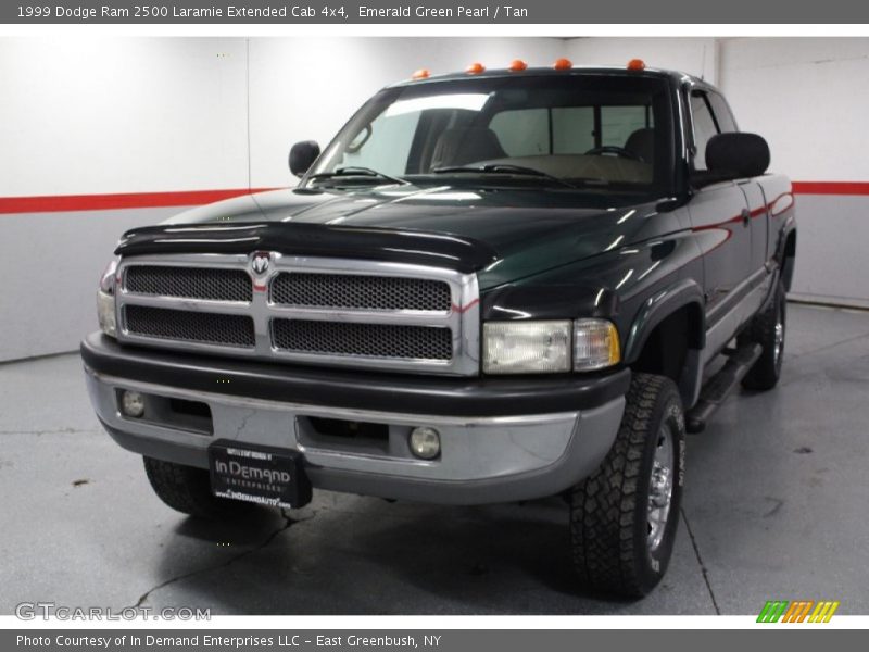 Emerald Green Pearl / Tan 1999 Dodge Ram 2500 Laramie Extended Cab 4x4
